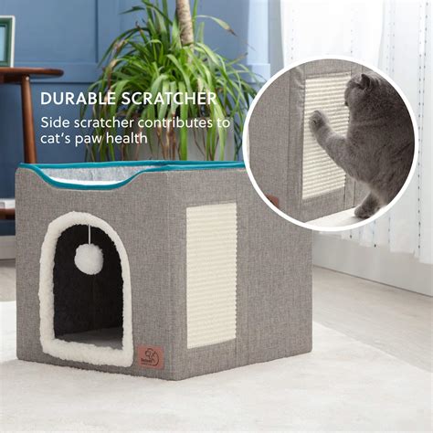 8mo Finance Bedsure Cat Beds For Indoor Cats Large Cat Cave For