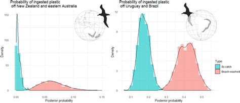 The Probability Of Ingested Plastic In Gut Of Albatrosses At The Time