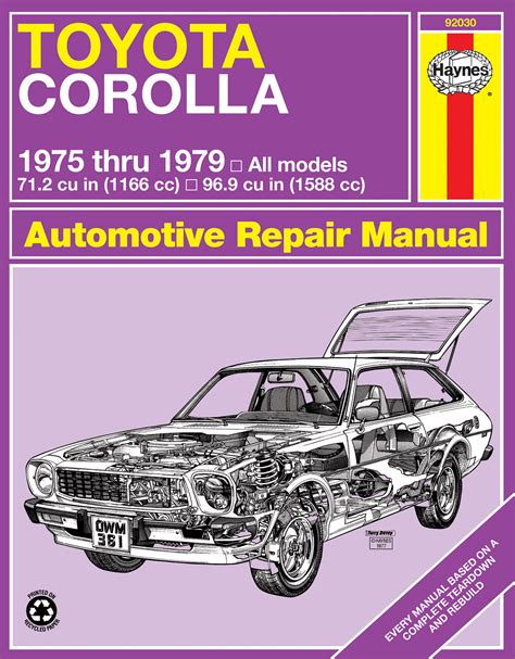 Corolla Haynes Manuals