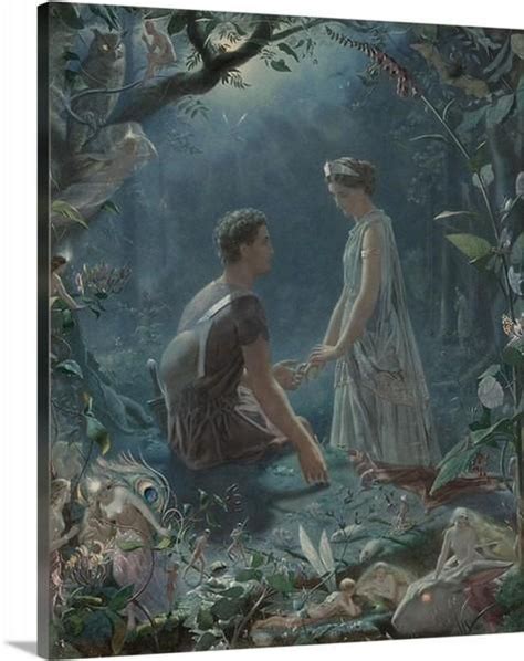 A Midsummer Nights Dream By Simmons Hermia And Lysander Canvas Canvas