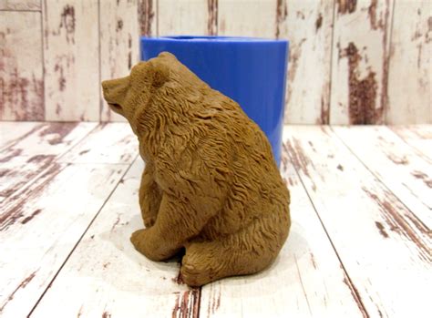 Big Bear Silicone Mold For Soap And Candles Making Mould Etsy