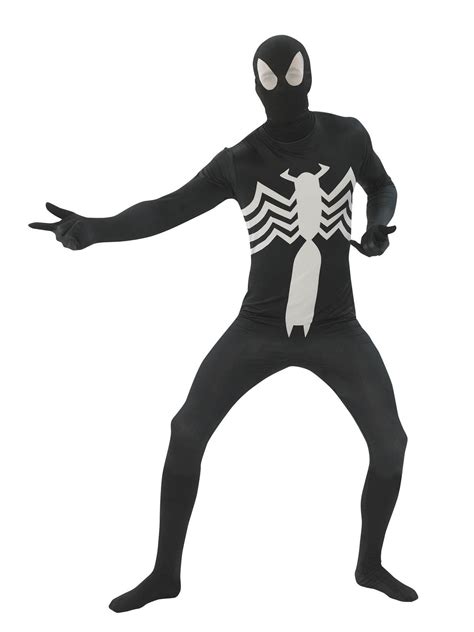 Mens Black Spiderman Second Skin Costume Spiderman Costume Black