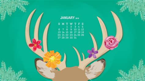 Screen burn occurs when the screen displays an image for an extended period. January 2019 Calendar Wallpapers - Wallpaper Cave