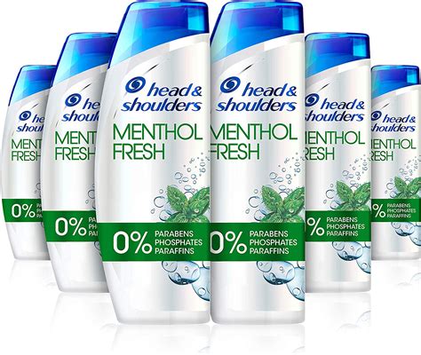 Head And Shoulders Menthol Fresh Mint Shampoo 500 Ml Pack Of 6