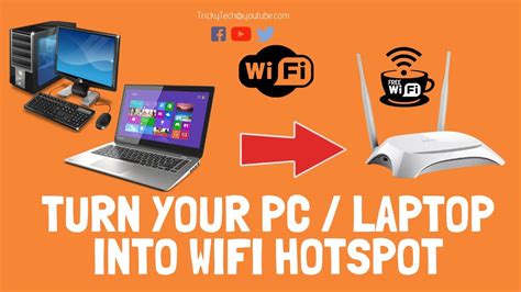 Turn Your PC Or Laptop To WIFI Hotspot Share WIFI Ethernet Connection