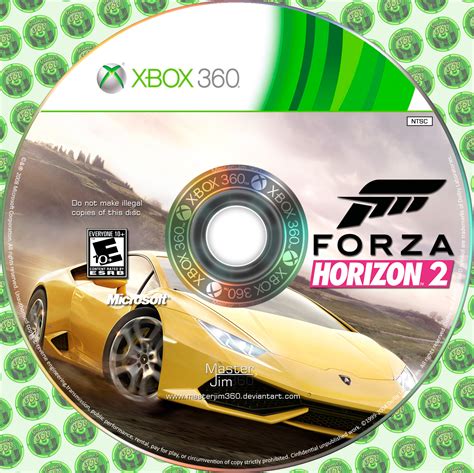 Forza Horizon 2 Disc Cover Xbox 360 By Masterjim360 On Deviantart