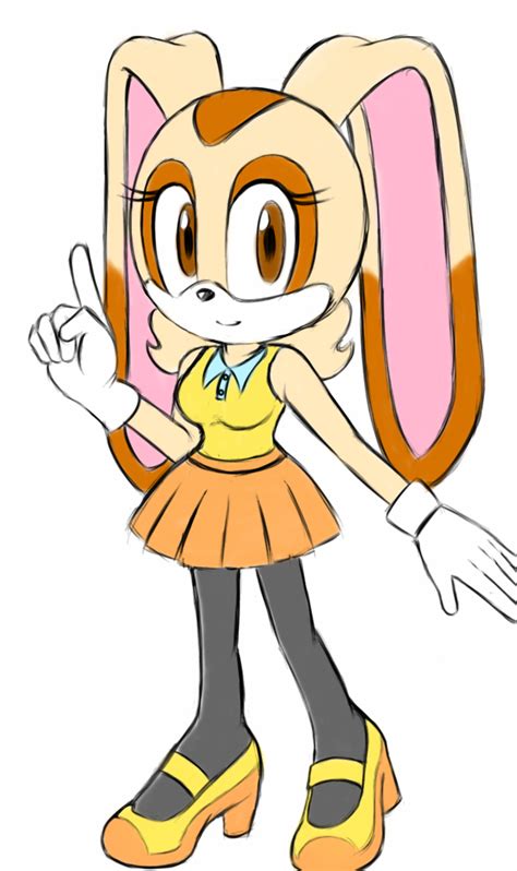 Sonics Friends Are Useful — Cream The Teenager Rabbit Flat Colored By