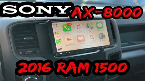 Sony Ax8000 In A 2016 Ram 1500 Youtube