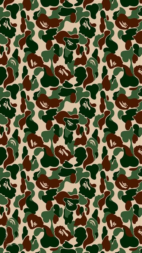 Download Bape Army Camo Pattern Wallpaper