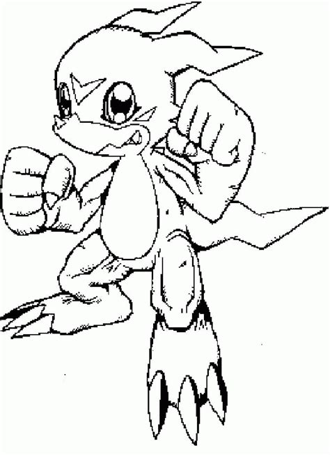Digimon Coloring Pages Free Printable Digimon Coloring Sheets