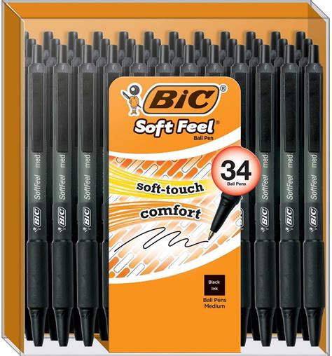 Amazon Bic Soft Feel Retractable Ballpoint Pen Medium Point Mm