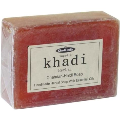 Vagad S Khadi Khadi Herbal Chandan Haldi Soap Pack Size G For