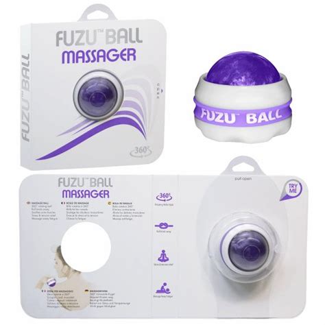 Fuzu Roller Ball Massager Neon Purple On