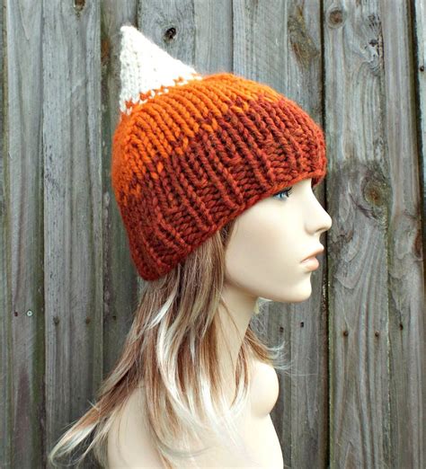 Orange Gnome Hat Orange Hat Orange Womens Hat Cream Pumpkin | Etsy | Orange hats, Knitted hats ...