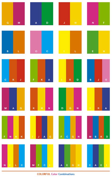 Colorful color combinations | Color schemes, Color combos, Color