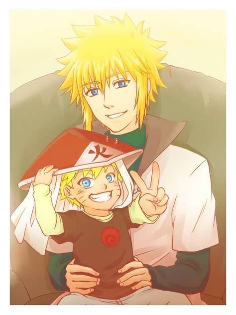 Baby Naruto And Minato Uploaded To Pinterest Naruto Minato Fotos