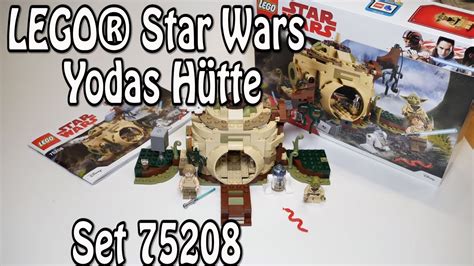 Test Lego Yodas Hütte Star Wars Set 75208 Review Deutsch Youtube