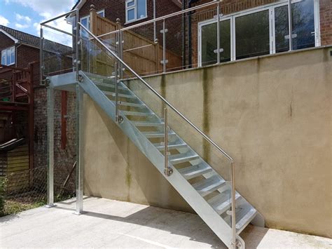 Metal And Glass External Staircase 1 Brighton Stairs Sussex