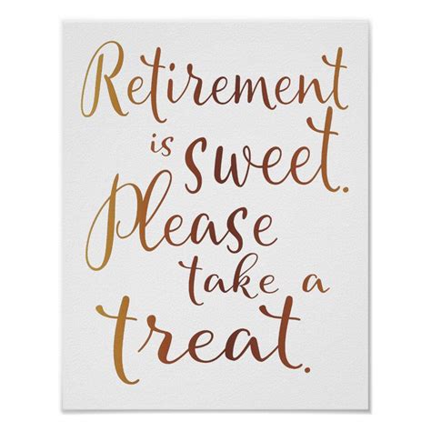 Retirement Take A Sweet Print Sign In 2020 Retirement Party Sign