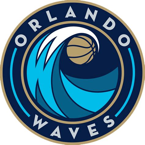 Orlando Waves Primary Logo American Basketball Association 2000