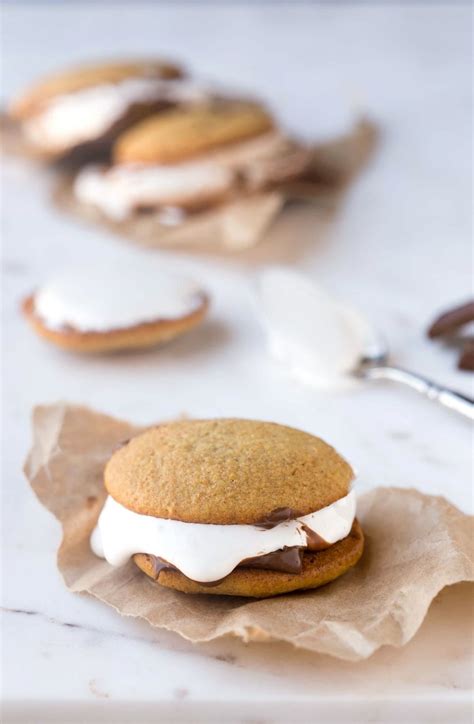 Smores Whoopie Pies Are Graham Cracker Cookie Sandwiches With