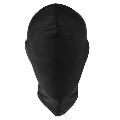2021 Sex Spandex Blindfold Face Full Mask Spandex Mouth Opening Headgear Style Fetish Sexy Toys