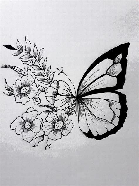 Creative Butterfly Drawing