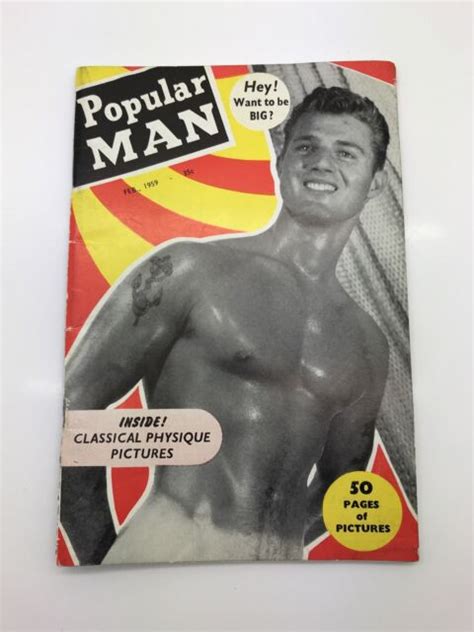 Popular Man February 1959 Vintage Gay Male Beefcake Photography