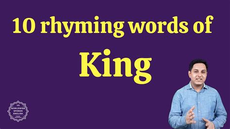 King Rhyming Words 10 Rhyming Words Of King Spoken English By Vinod