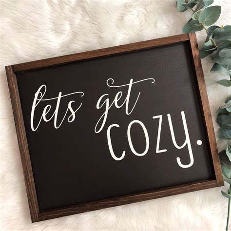 16x20 Lets Get Cozy In 2021 Christmas Signs Diy Getting Cozy Diy Signs