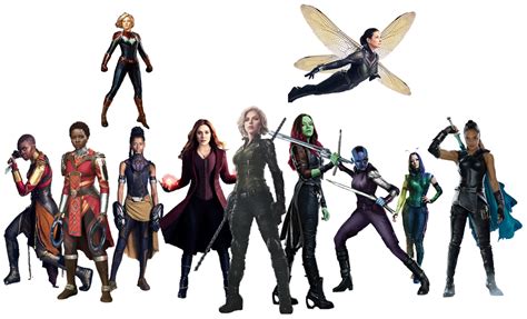 The Women Of The Mcu Png By Captain Kingsman16 On Deviantart