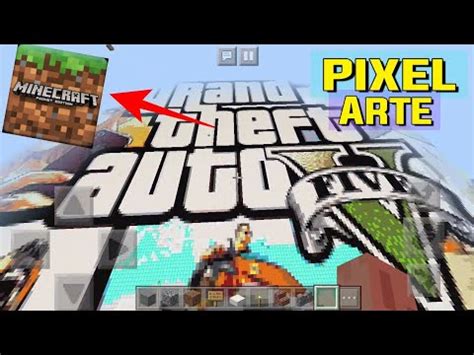 Gta V Portada Minecraft Pixel Arte Youtube