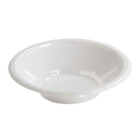 12 Oz Plastic Bowls Whitepack Of 20 Ea