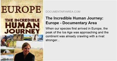The Incredible Human Journey Europe Watch Free Online