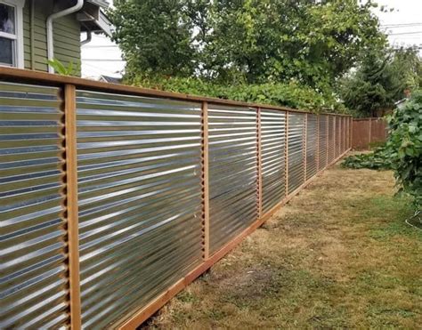 Corrugated Metal Fencing Tacoma Puyallup Fencing Pros