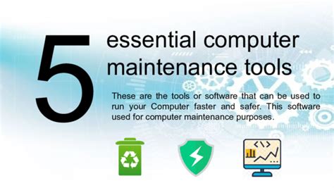Ppt 5 Essential Computer Maintenance Toolspptx Quick Computer