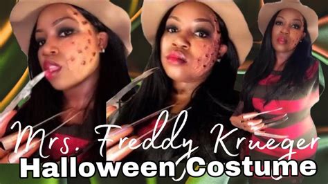 Mrs Freddy Krueger Lastmin Halloween Ideas Youtube