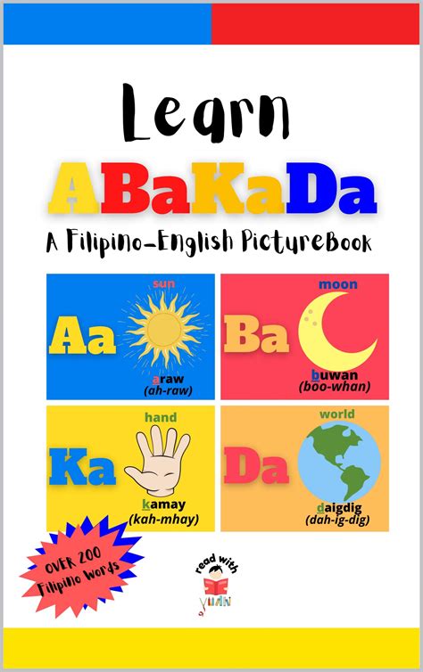 Learn Abakada A Filipino English Picture Book By Read With Yuan