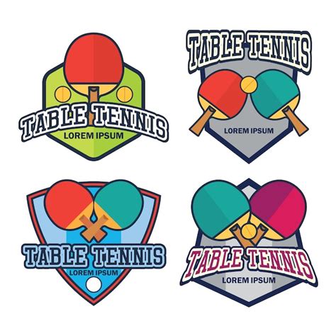 premium vector table tennis ping pong logo