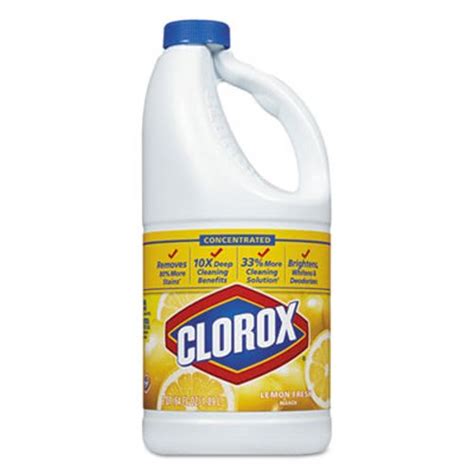 Clorox Concentrated Scented Bleach Lemon Fresh 64oz Bottle Clo30779