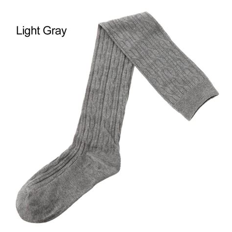Wcyc Fashion Pantyhose Warm High Socks Knit Cotton Thigh Tights Over