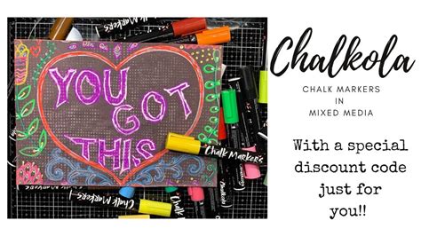 Chalkola Chalk Markers In Mixed Media Youtube