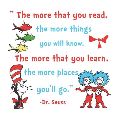 The More That You Read The More Things You Will Know Dr Seuss Svg Dr