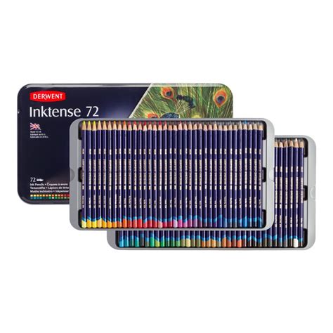 Derwent Inktense Pencil Tin Set Of 72 Jackson S Art Supplies