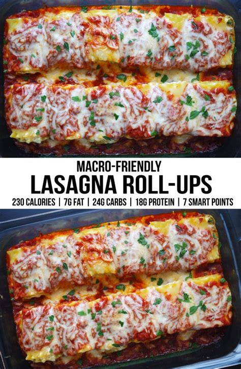 Lasagna Roll Ups Mallory King Online Fitness Coach Macro Friendly