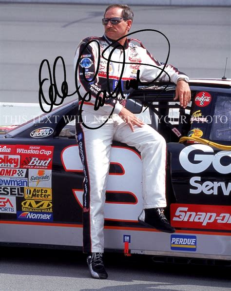DALE EARNHARDT SR SIGNED AUTOGRAPH 8X10 RP PHOTO #3 NASCAR LEGEND