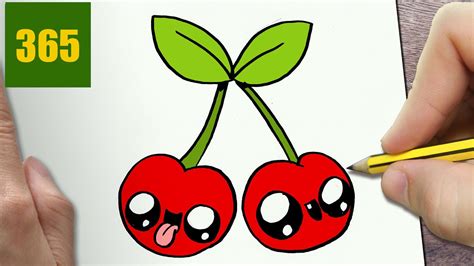 How To Draw A Cherry Cute Easy Step By Step Drawing Lessons For Kids