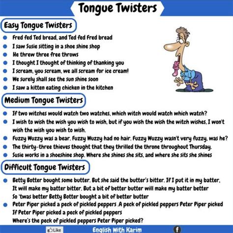 Tongue Twisters An Important Speech Development Tool