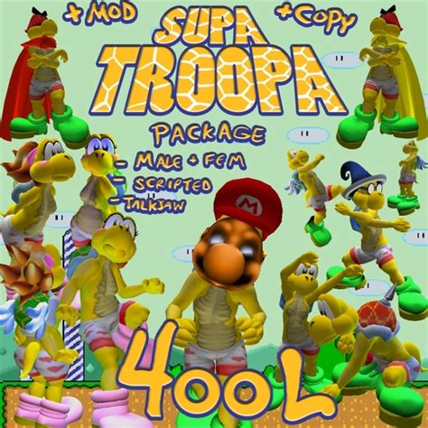 Second Life Marketplace Koopa Troopa Package