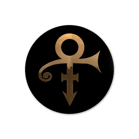 Prince Symbol Sticker Blackgold Metallic Prince Official Store